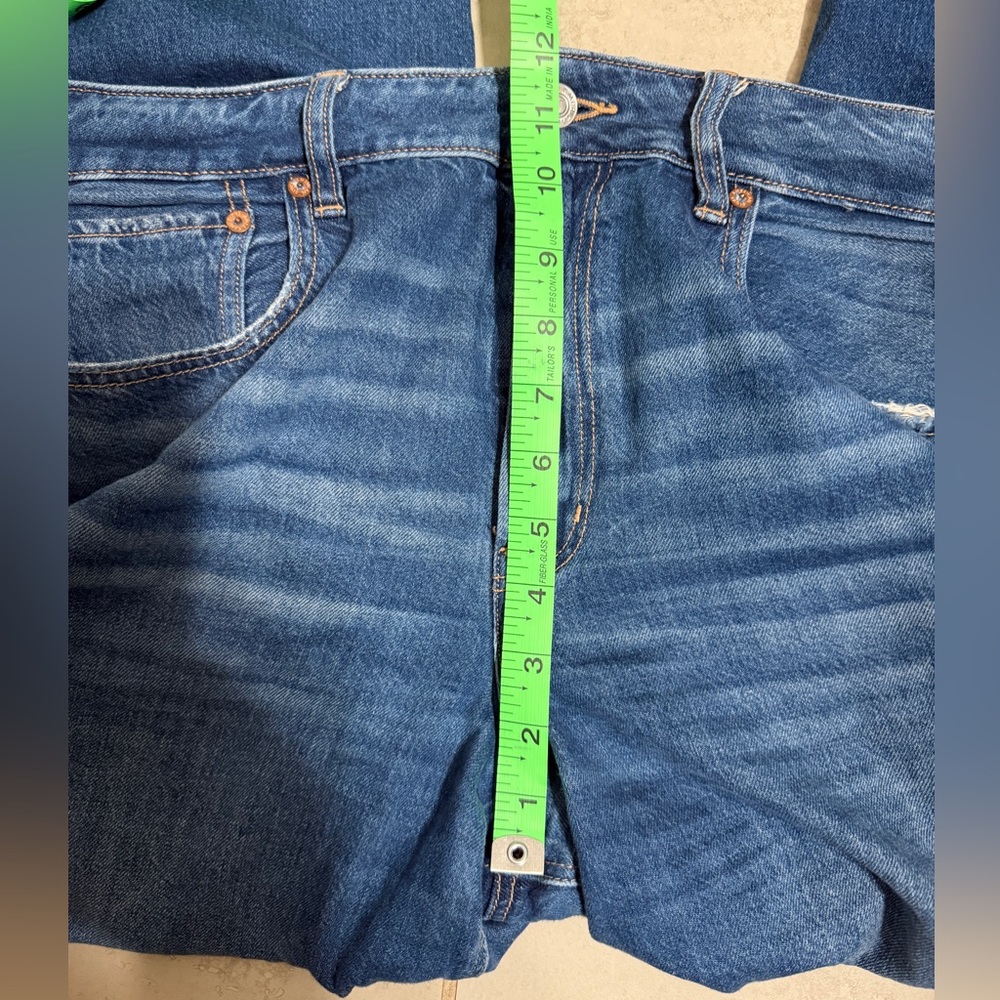 -Sold- Women’s American Eagle Super HighRise Wide Leg Baggy Jeans Size 12 - Picture 9 of 10